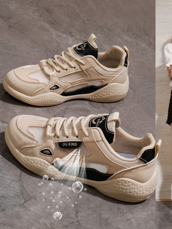 2025 Spring & Summer New Mesh Hollow Breathable Lightweight Casual Sports Versatile Fashion Ladies Shoes, Anti-Slip