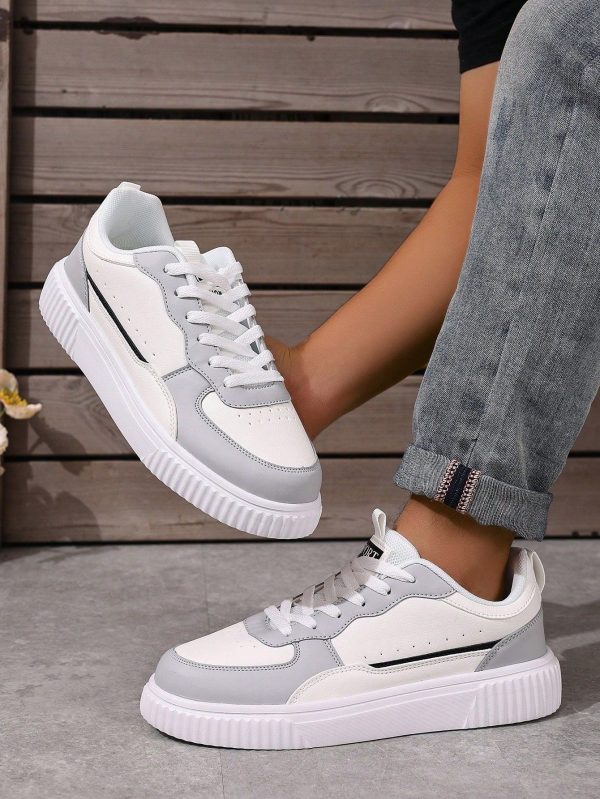 Couples Shoes Size 36-45, Women's Casual Shoes, Men's Sports Shoes, Lace-Up Soft Bottom Flat Comfortable Men's Shoes, Lightweight Low-Top Daily Footwear
