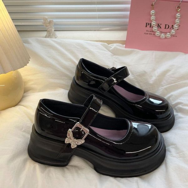Butterfly Mary Jane Heels - EU35 (US5.0) / Black