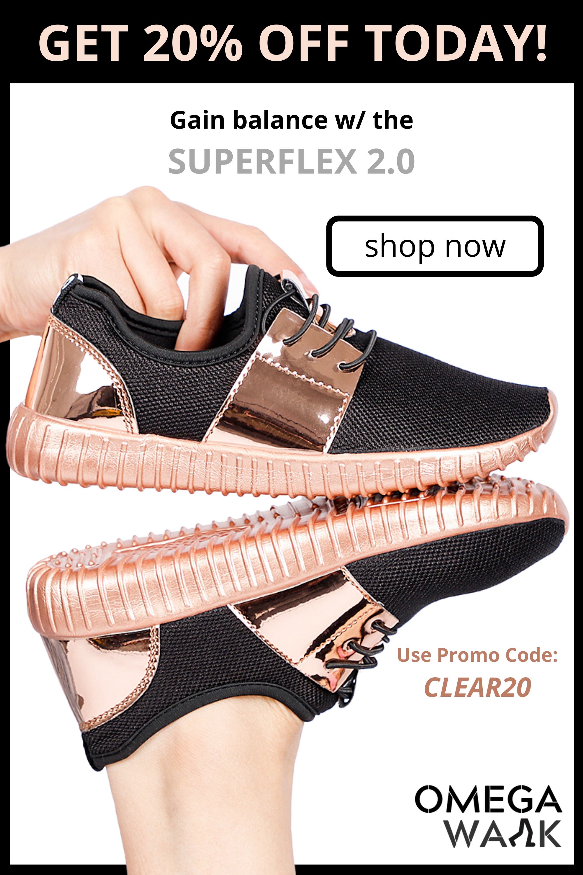 20% Off Comfy Fashionable Shoes for Summer!