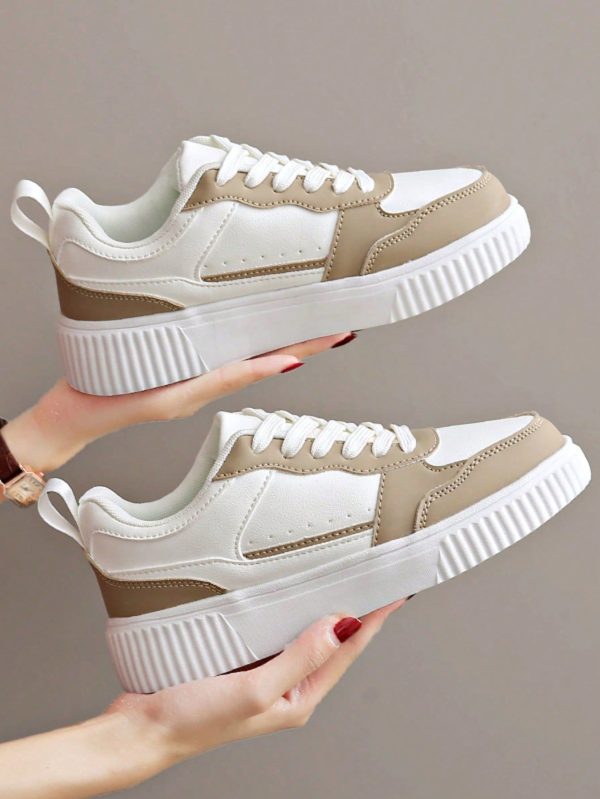 Women/Men's Plus Size 36-45 Casual Breathable Lightweight Skateboard Shoes, Fashion Versatile Sneakers, Suitable For All Seasons