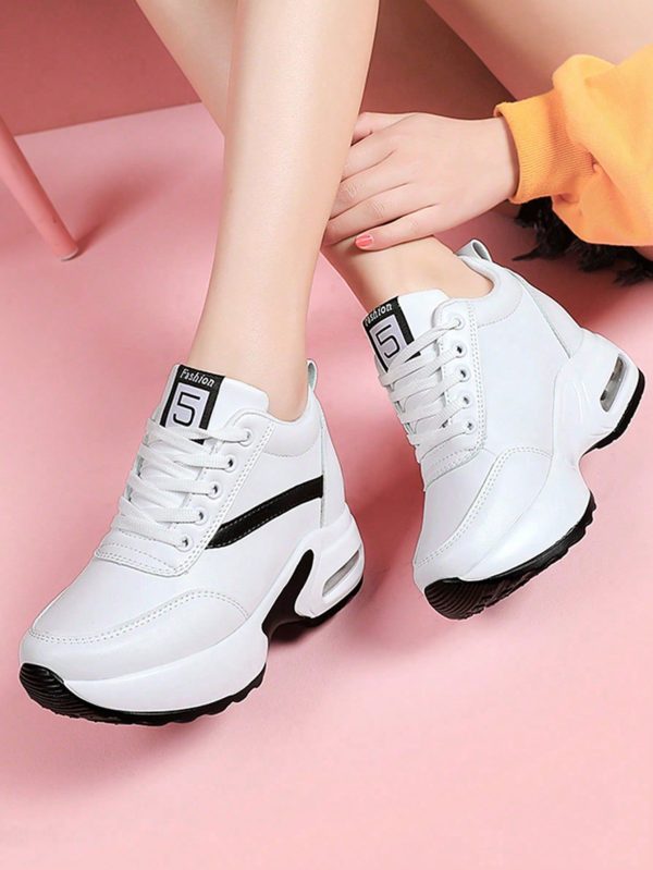 Women's Casual Sneakers, Mesh Breathable Platform Soles, Non-Slip, Comfortable And Fashionable Women's Shoes With Inner Height