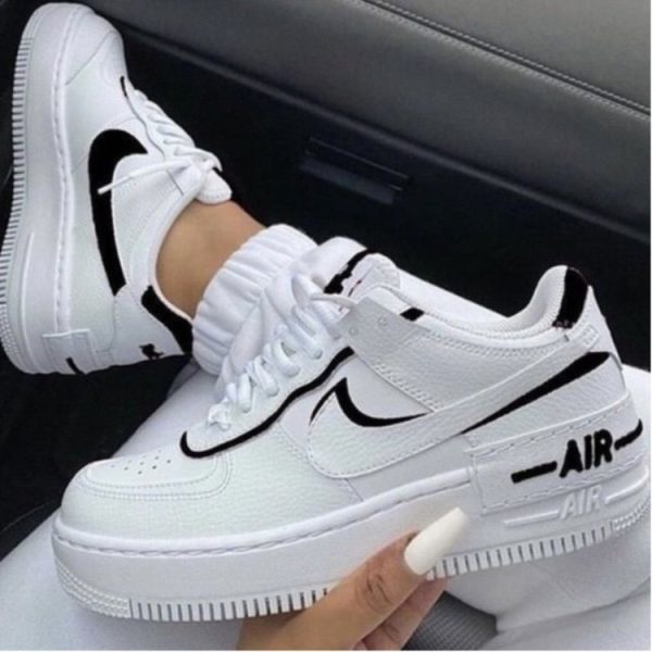 Nike Shoes | Custom Air Force 1 Shadows | Color: White | Size: Various