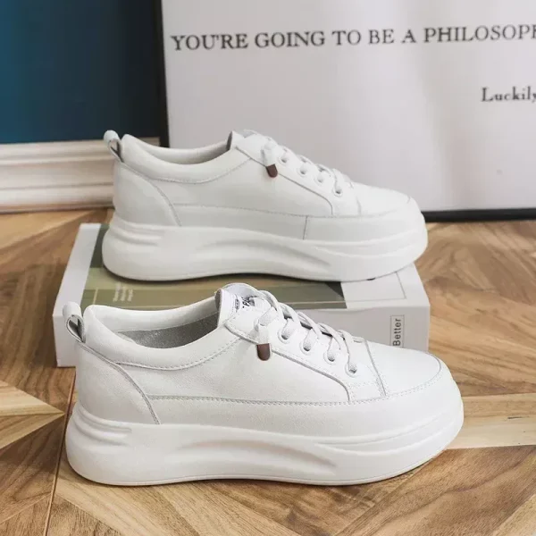 4.5cm Leather Platform Sneakers