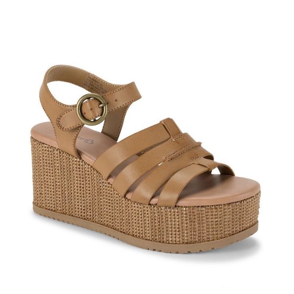 Baretraps Savannah Women's Wedge Sandals, Size: 7.5, Caramel
