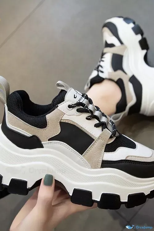 OrcaJump - Orcajump - Zapatillas deportivas casuales de color con suela gruesa