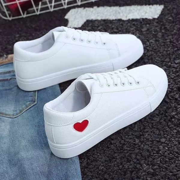 2025 New in Fashion Casual White Sneakers Women Shoes for Womens Shoe Summer PU Leather Flats