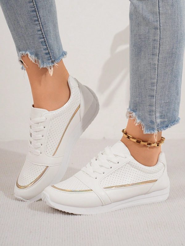 New Leather-Surfaced Slip-Resistant, Soft-Sole, Lightweight Casual Running Sports Sneakers