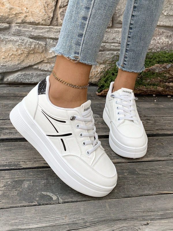 Women's 2025 New Spring/Autumn Sports Shoes, Anti-Slip Breathable Thick Sole Casual Chunky Sneakers