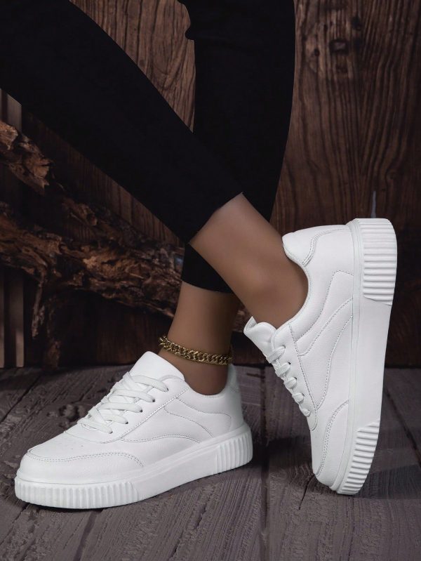 Women's New Fashion Breathable Casual Shoes, Thick Sole Versatile Flat Comfortable Soft Bottom Non-Slip Anti-Odor Sports Walking Shoes