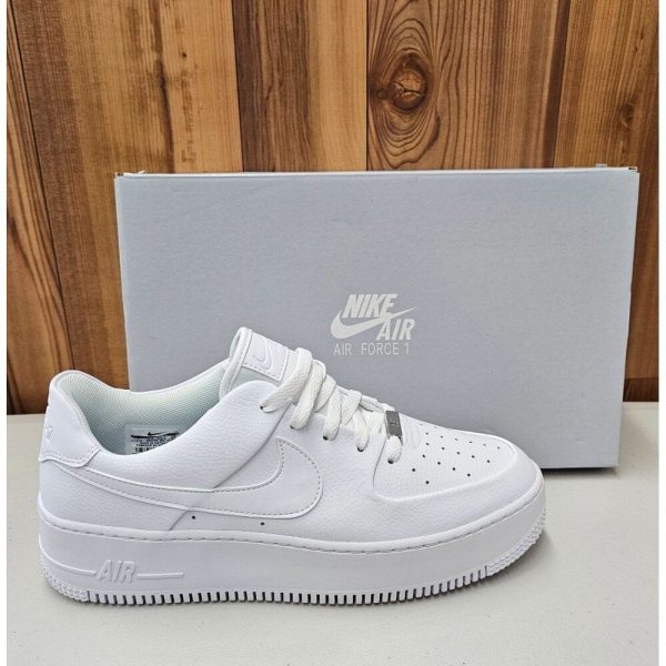 Nike Shoes | Nike Air Force 1 Sage Low Triple White Women's Shoes Size 12 | Color: White | Size: 12