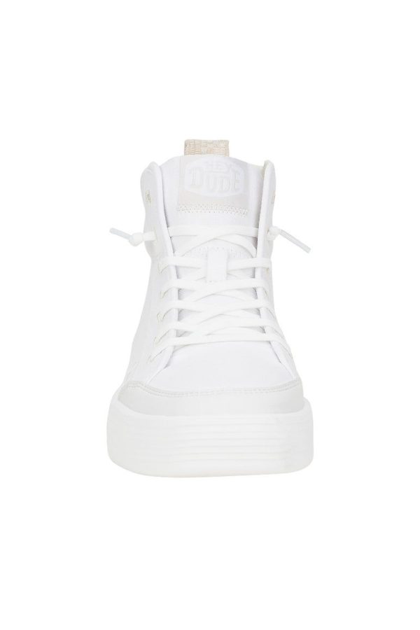 HEYDUDE Women’s Cody Hi Canvas Sneakers in White