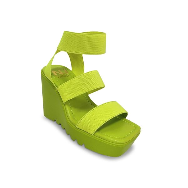 Women Paige Platform Sandal -Lime green