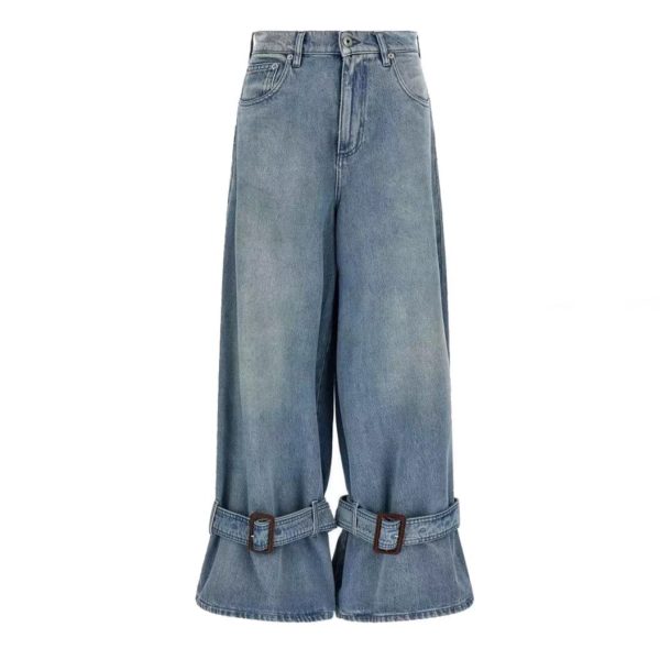 Cinq À Sept Womens Strap Summer High-waisted Straight Wide-leg Trousers