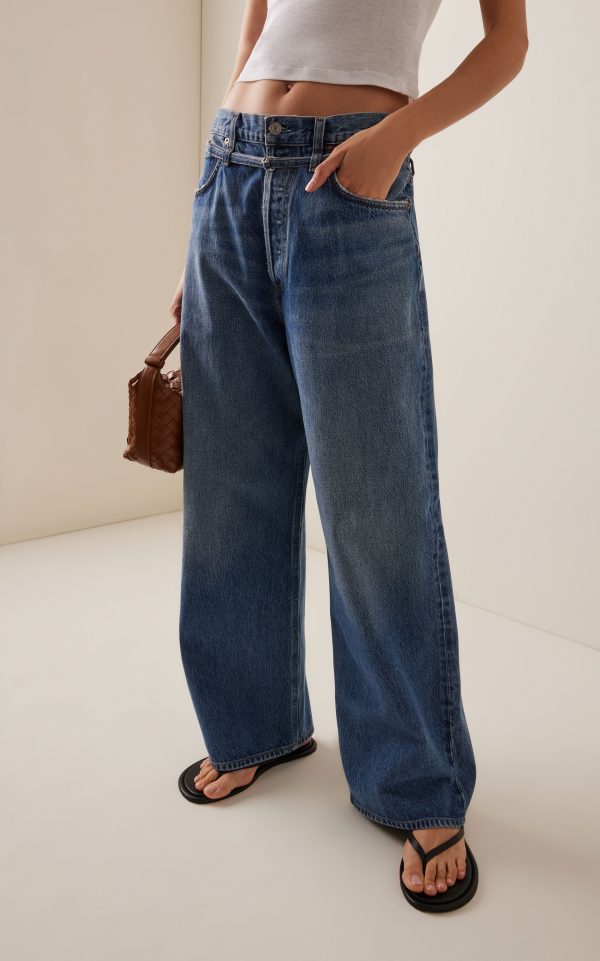 Hits Style Emmi Stretch Low-Rise Wide-Leg Jeans 2025