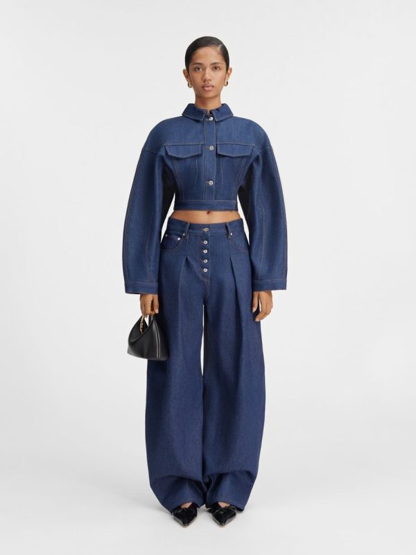 The Ovalo de-Nîmes denim pants by JACQUEMUS | Official website