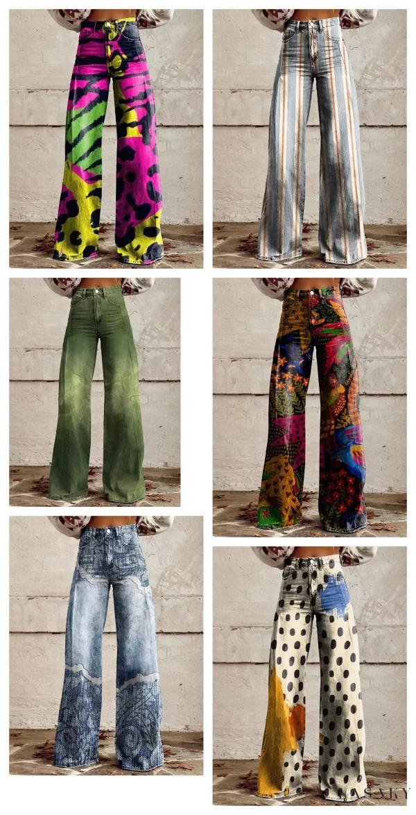 Lasaky – Leisurely Pants in Lightweight Imitation Denim Fabric