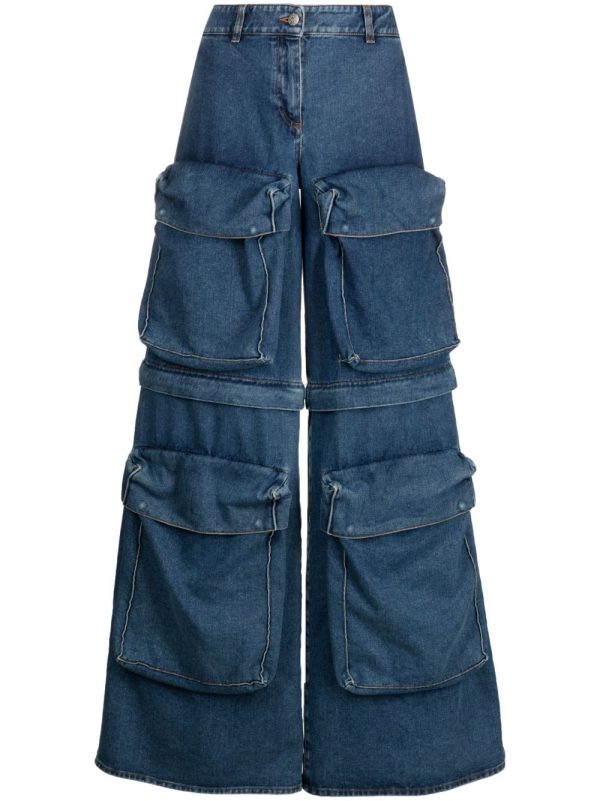 Giuseppe Di Morabito detachable-legs wide-leg jeans - Blue