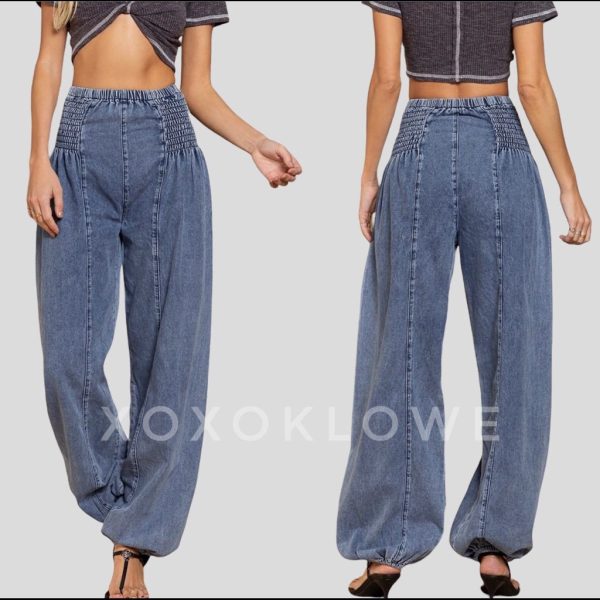 Pol Pants & Jumpsuits | Pol Harem Style Jogger Denim Jeans | Color: Blue | Size: L
