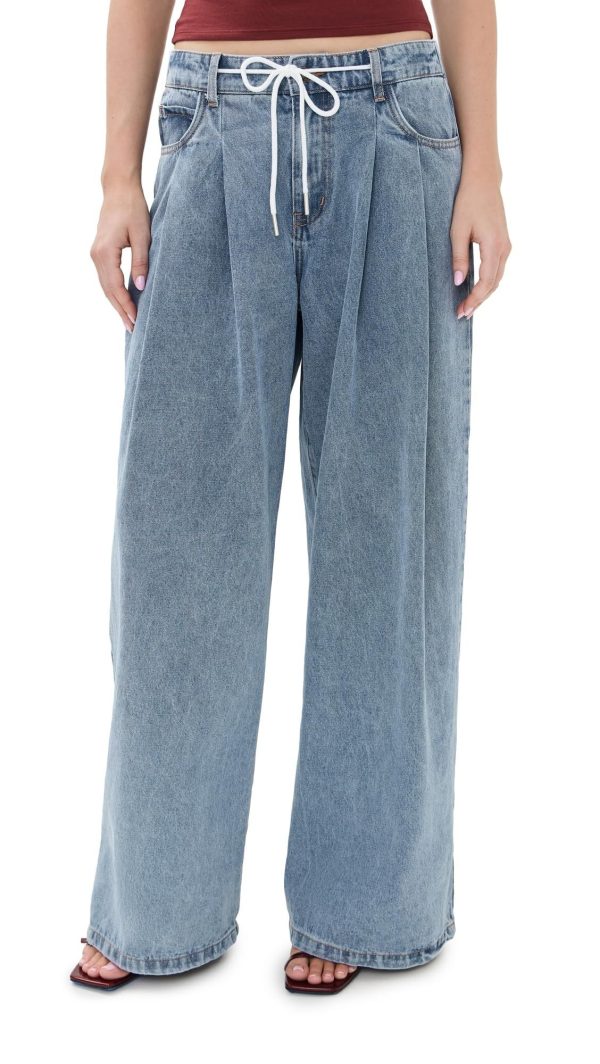 Lioness Women's Slouched Tie Up Jeans