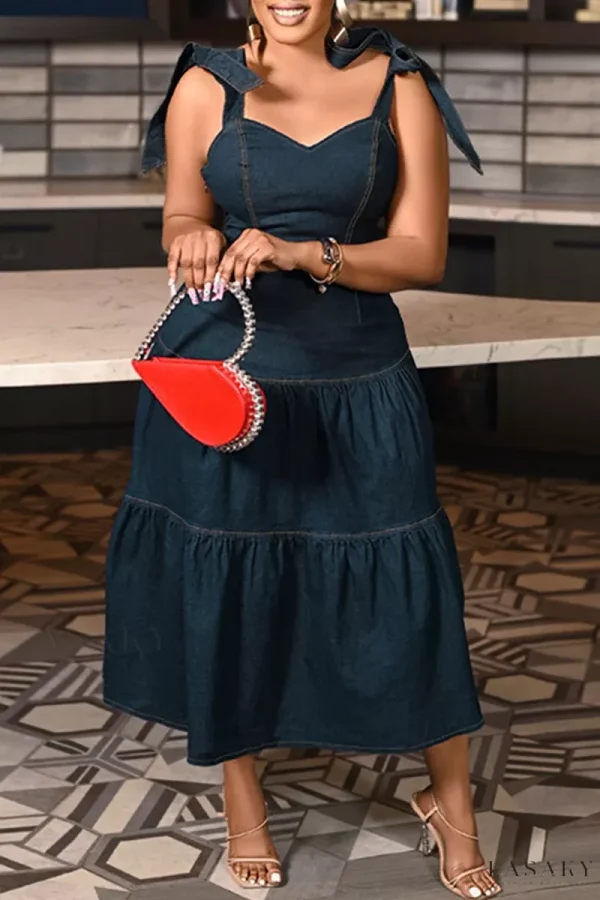 Lasaky - Formal Solid Plus Size Dresses with Bandage Detailing and Spaghetti Straps
