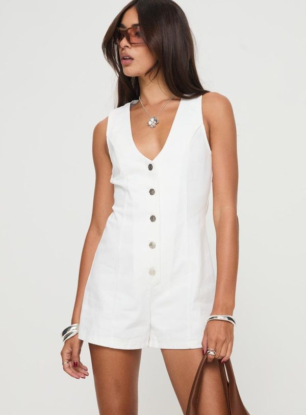 Damico Romper White