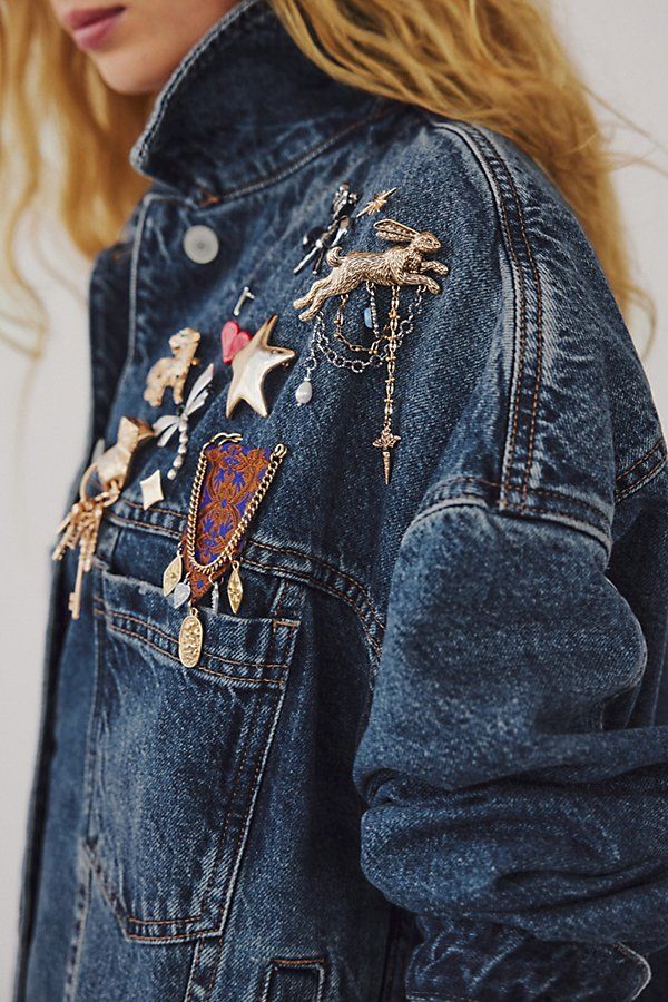 Dare To Dream Brooch by Free People in Gold