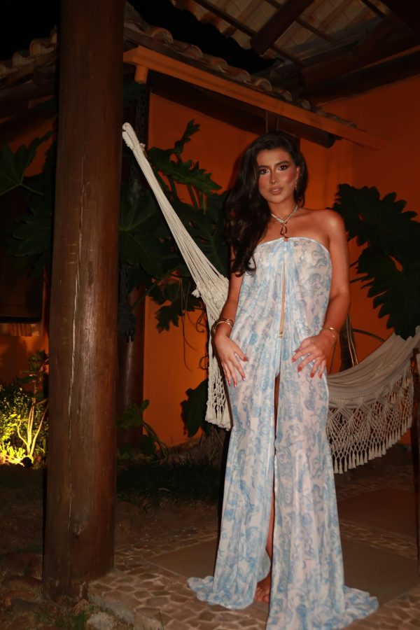 Brigitte Kaftan in Mermaid Print - One size / Mermaid Print