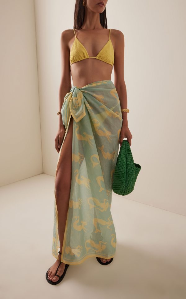 Exclusive Cotton Square Pareo By Soleil Soleil | Moda Operandi