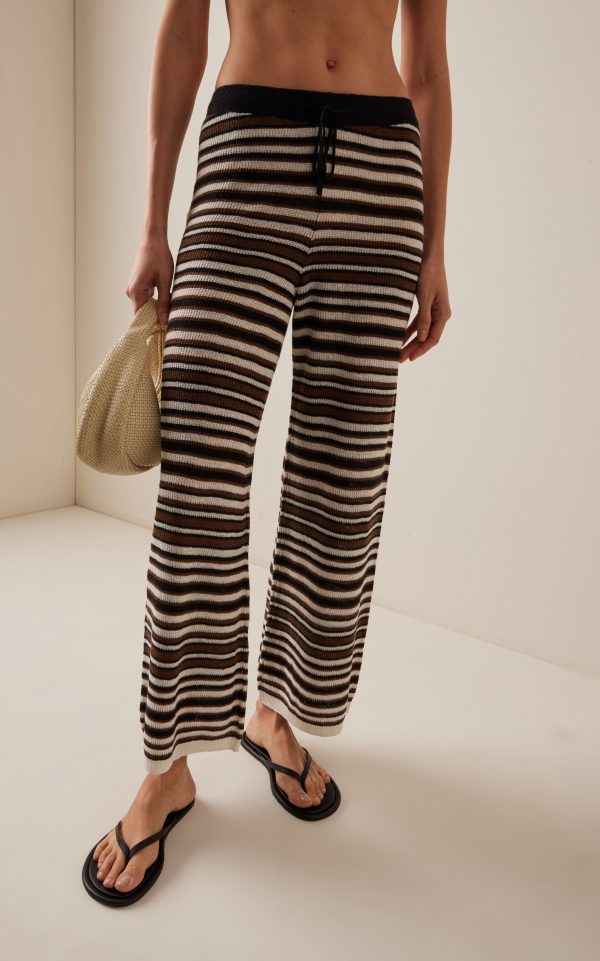 Stunning Exclusive Aura Knit Linen Wide-Leg Pants 2025