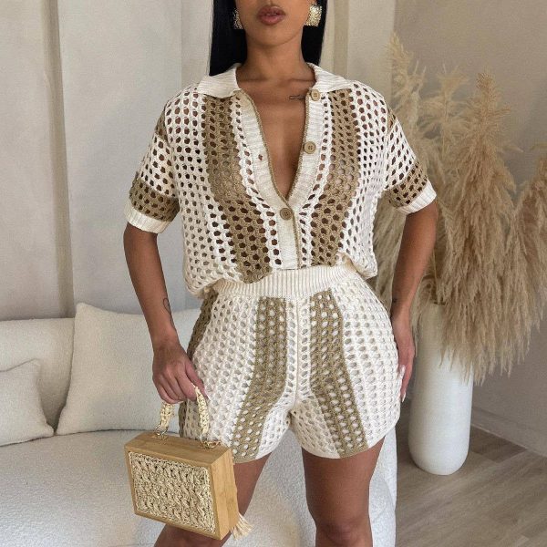 Women's Creative Innovative Sexy Hollow Lapel Suits