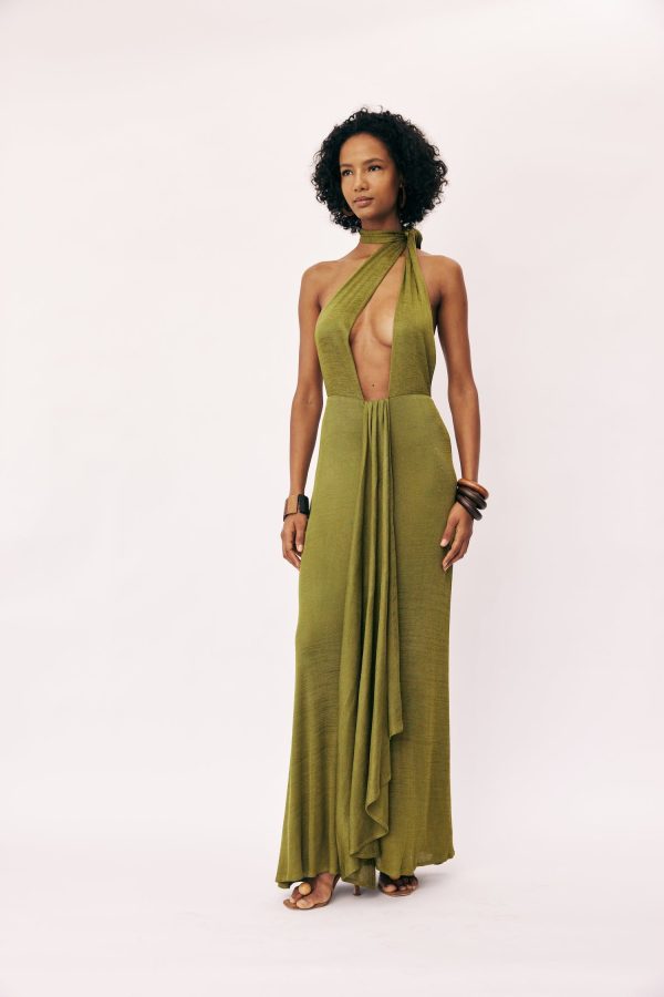 MARIELLA DRESS FERN - L