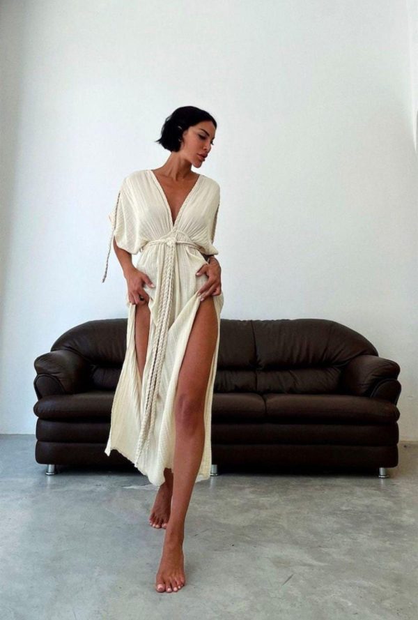 Long Summer Dress, Boho Dress, Wedding Dress, Goddess Dress, Bridesmaid  Dress, Slit Summer Dress, Beach Dress, Gift for her