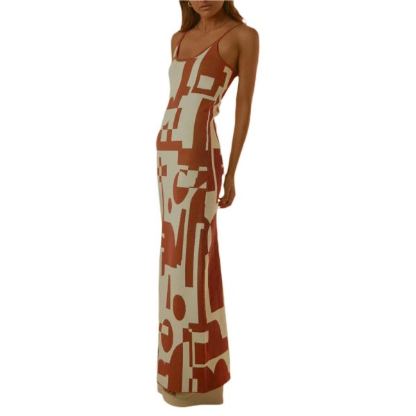 Bodycon Dresses for Women Summer Knit Hollow Out Sexy Night Out Midi Maxi Dress Sleeveless Long Cut Out Dress