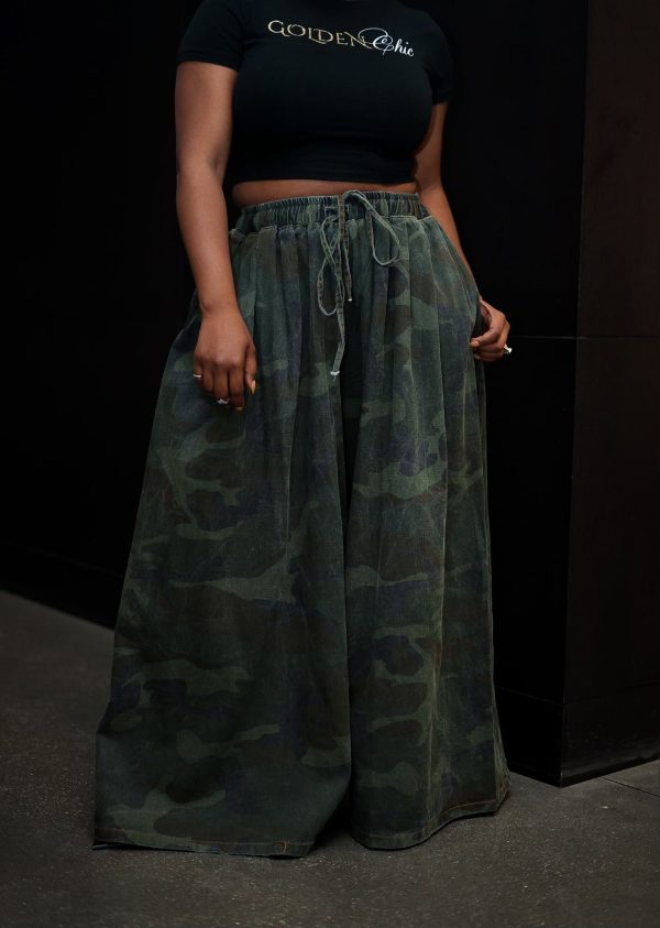 Gaucho Denim Pants | Wide Leg Denim Pants