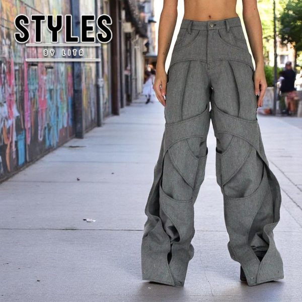 Unisex Streetwear Pants | Oversized Baggy Pants | Loose Fit Pants | Grunge Outfit | Casual Jeans
