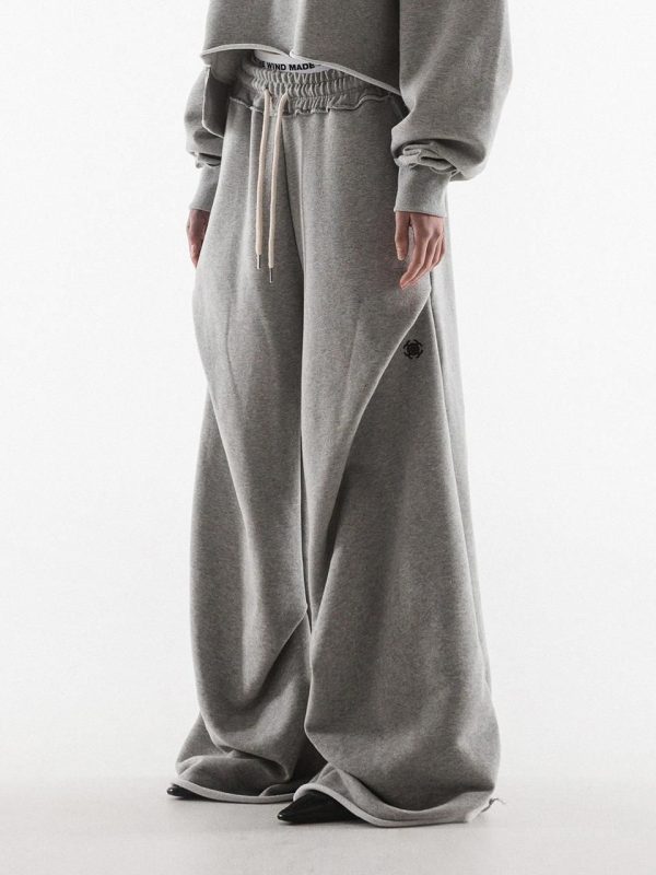 SYMBOL GEOMETRY FLARE SWEAT PANTS [MELANGE]