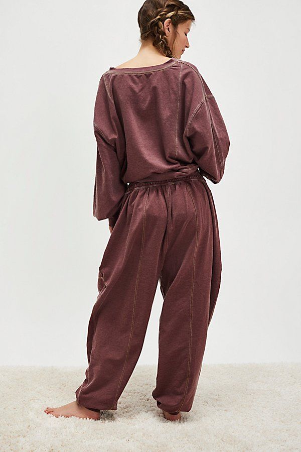 Don't Wait Up Joggers by Intimately at Free People in Brown, Size: XS