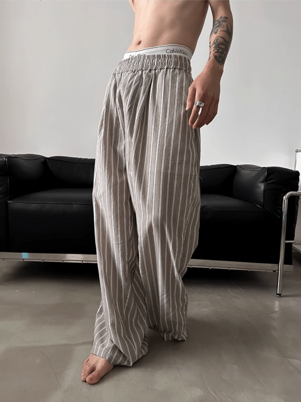 [GENESISBOY] striped cotton loose pants na1077 - S