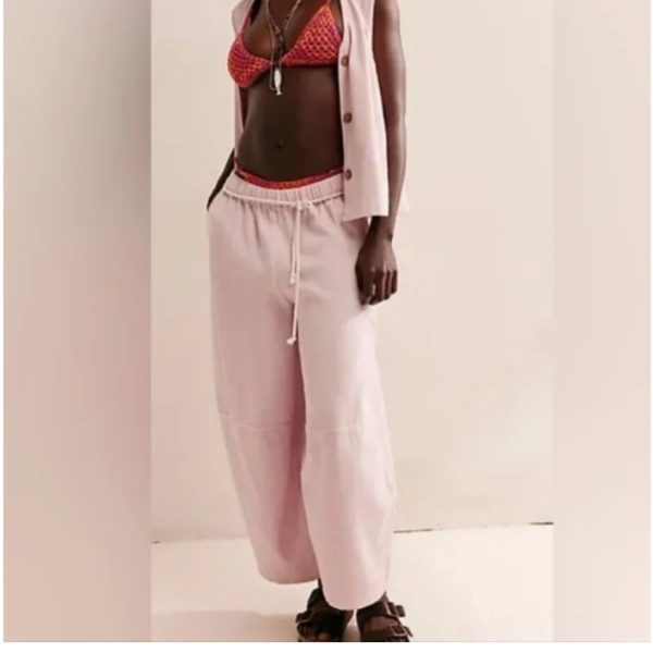 Free People Pants & Jumpsuits | Nwot Free People Kayden Barrel Pants | Color: Pink | Size: M