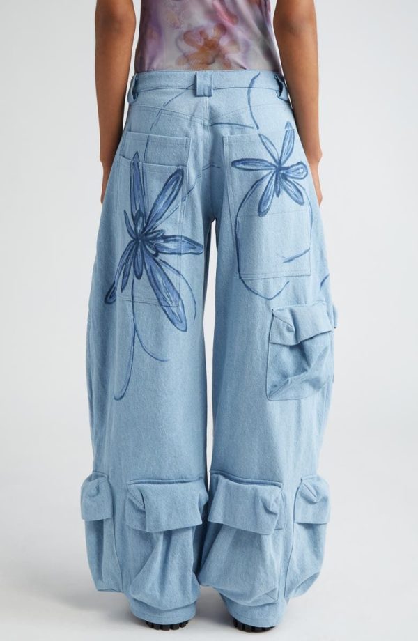 Collina Strada Garden Oversize Cotton Cargo Pants | Nordstrom