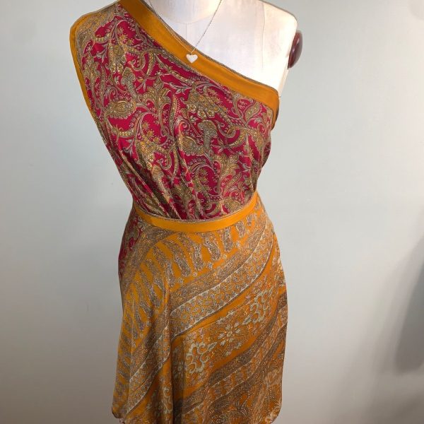 Styleget Dresses | One Size Fits All Versatile Skirt/Dress | Color: Brown/Orange | Size: One Size Fits All