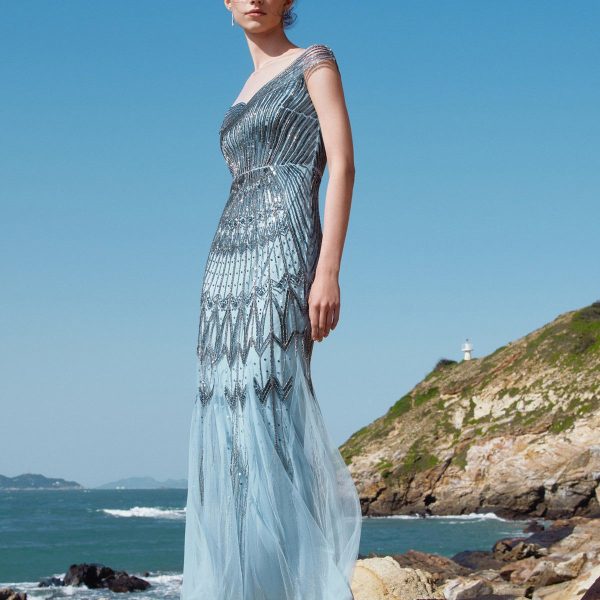 Shop Evening Gowns - One-Shoulder Mermaid Dress | BABEYOND