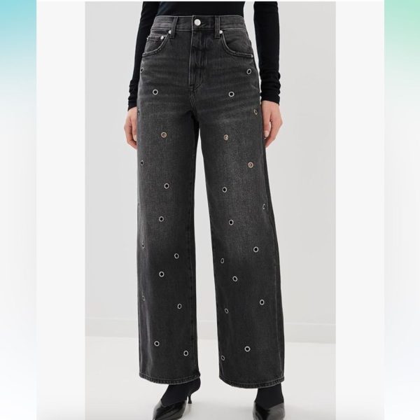 Pistola Jeans | Pistola High Rise Hendrix Relaxed Baggy Wide Leg Glamour Jeans Size 31 | Color: Black | Size: 31