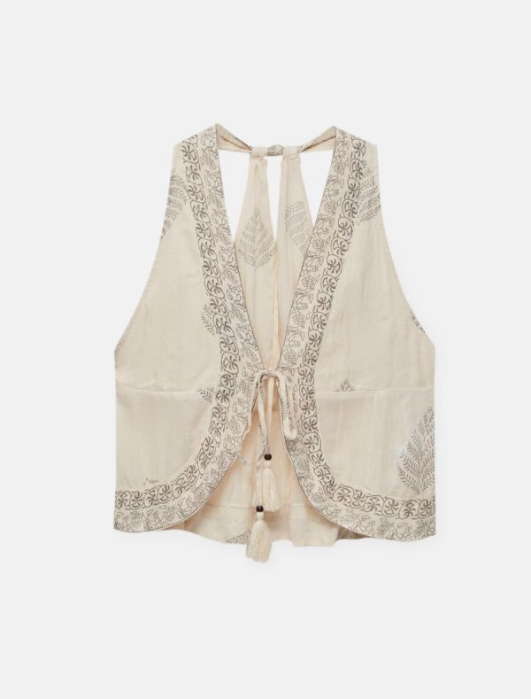 Pull&Bear Cream Vest
