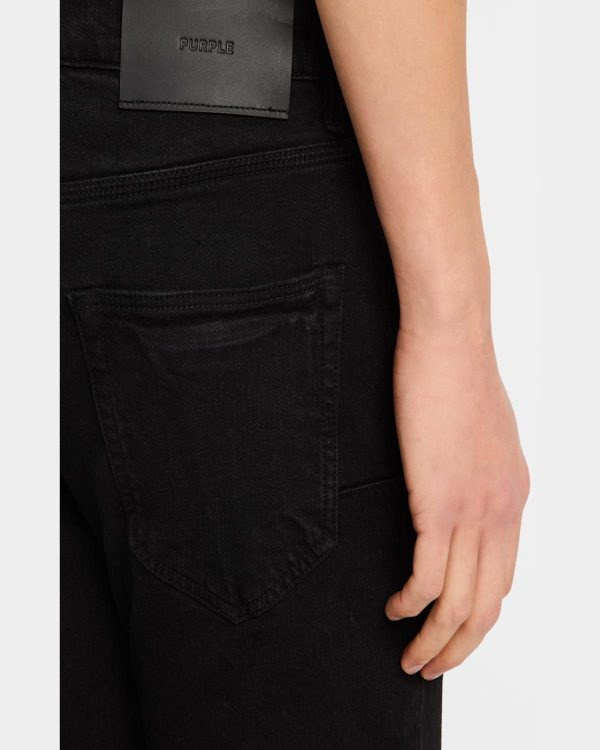 Purple Brand Crystal Embellished Flare Jeans - Black