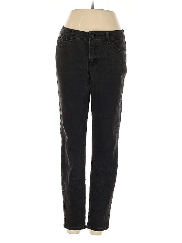 Vintage America Blues Jeans - Mid/Reg Rise: Black Bottoms - Size 2