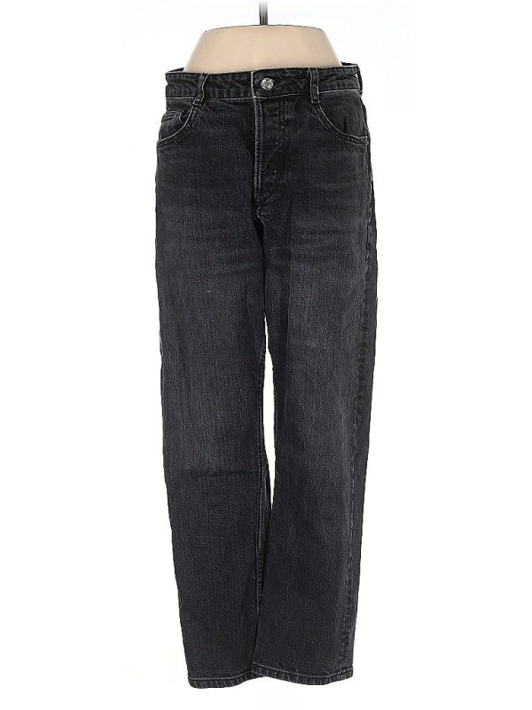 Zara Jeans - Mid/Reg Rise: Black Bottoms - Size 6