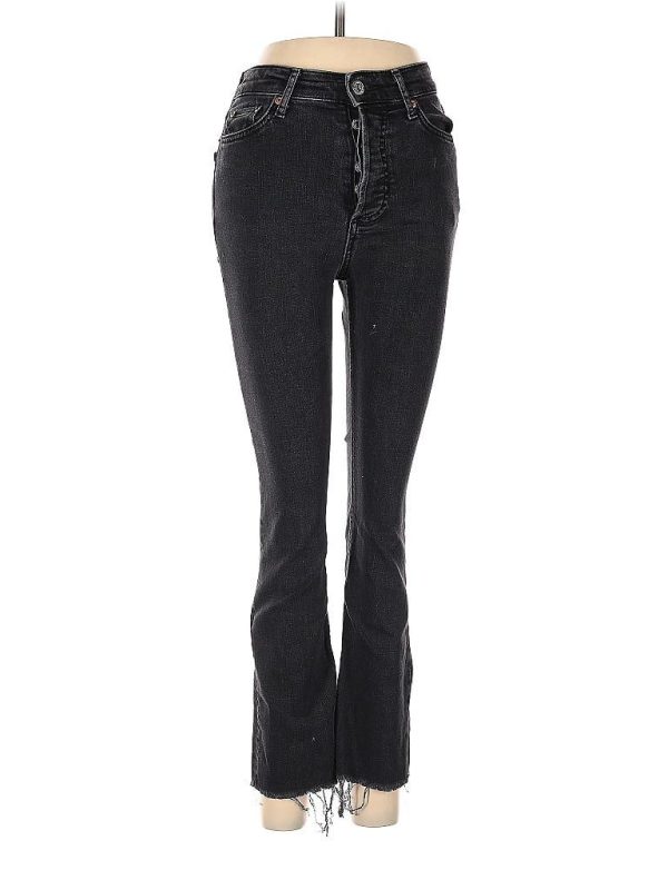 Zara Jeans - High Rise: Black Bottoms - Size 2