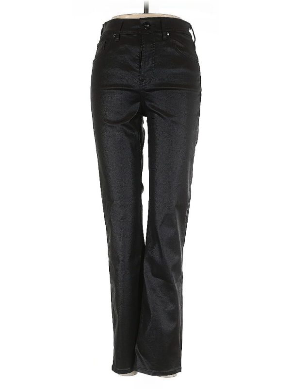 Express Jeans - High Rise: Black Bottoms - Size 2